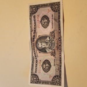 $5   COLLECTOR' S ITEM QUITO BILL